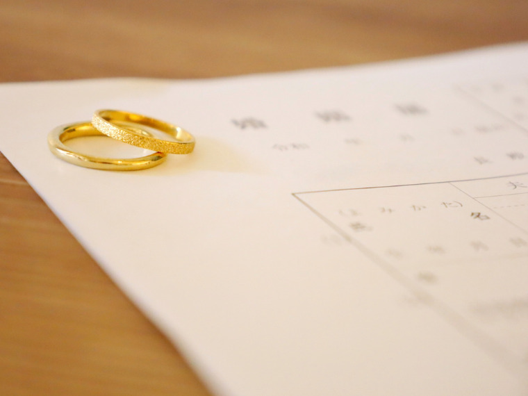 結婚指輪と離婚届